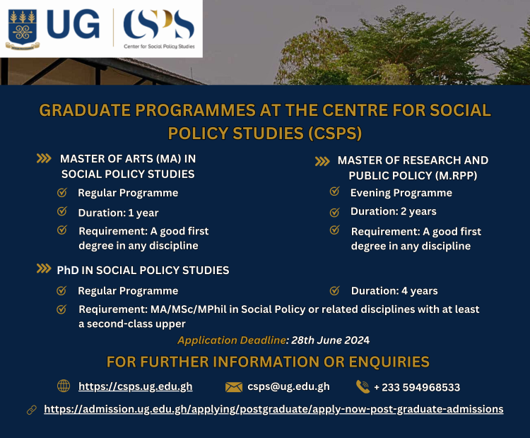 Graduate programmes at CSPS