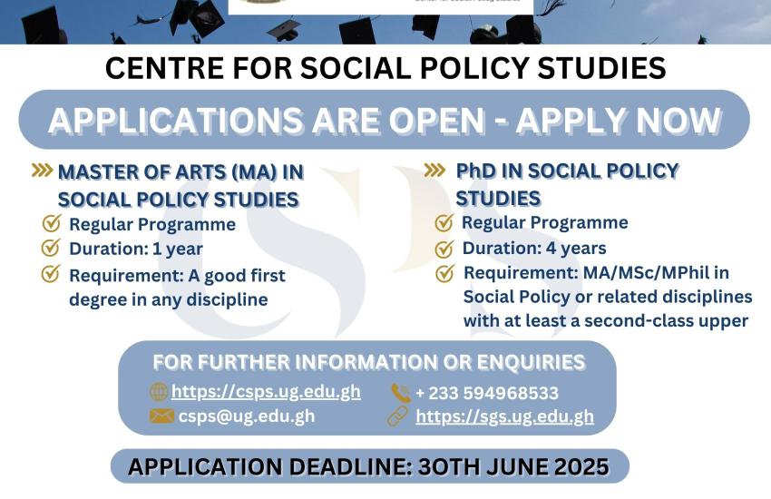 Flyer-APPLY NOW for our MA and PhD in Social Policy Studies