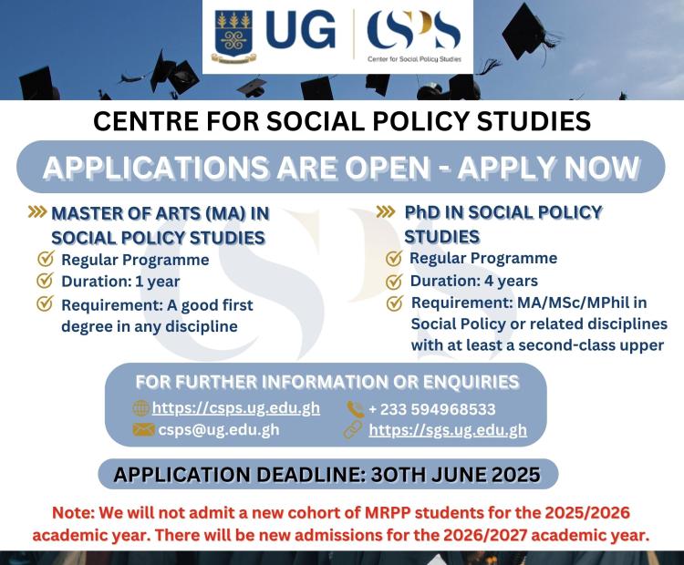 Flyer-APPLY NOW for our MA and PhD in Social Policy Studies